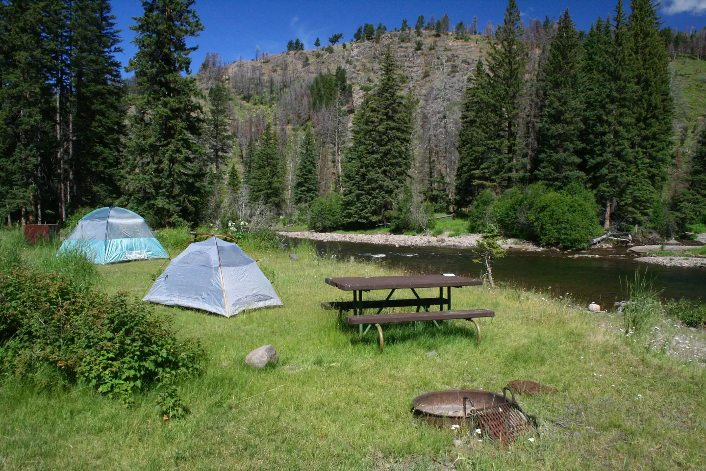 Slough Creek Campground Site #6.