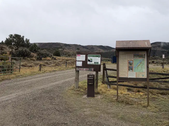 Pumphouse Reserveable Campground Entrance