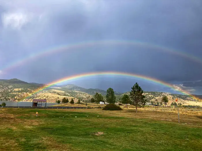 Rainbow in the campground