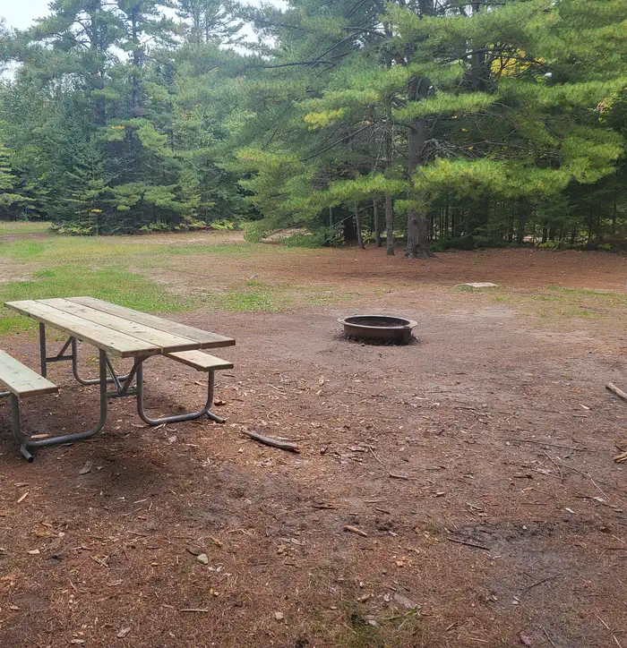 Camp Cook Campsite, table and fire ring