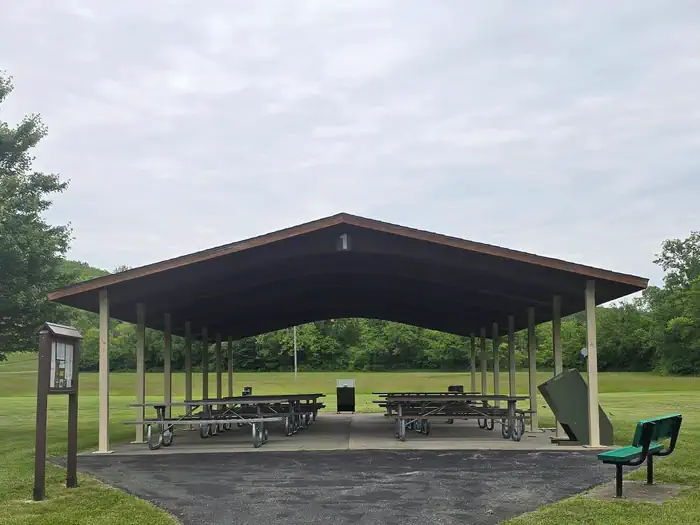 Tailwater Shelter 1 (Brookville Lake) View from Parking Lot