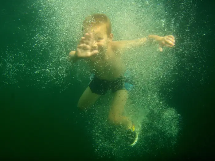 Swimming at McCabe Flat Beach