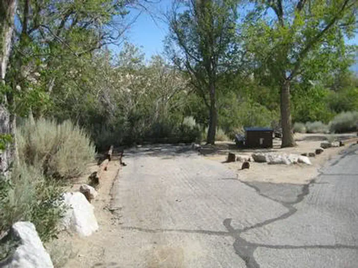 A paved spur at a campsite