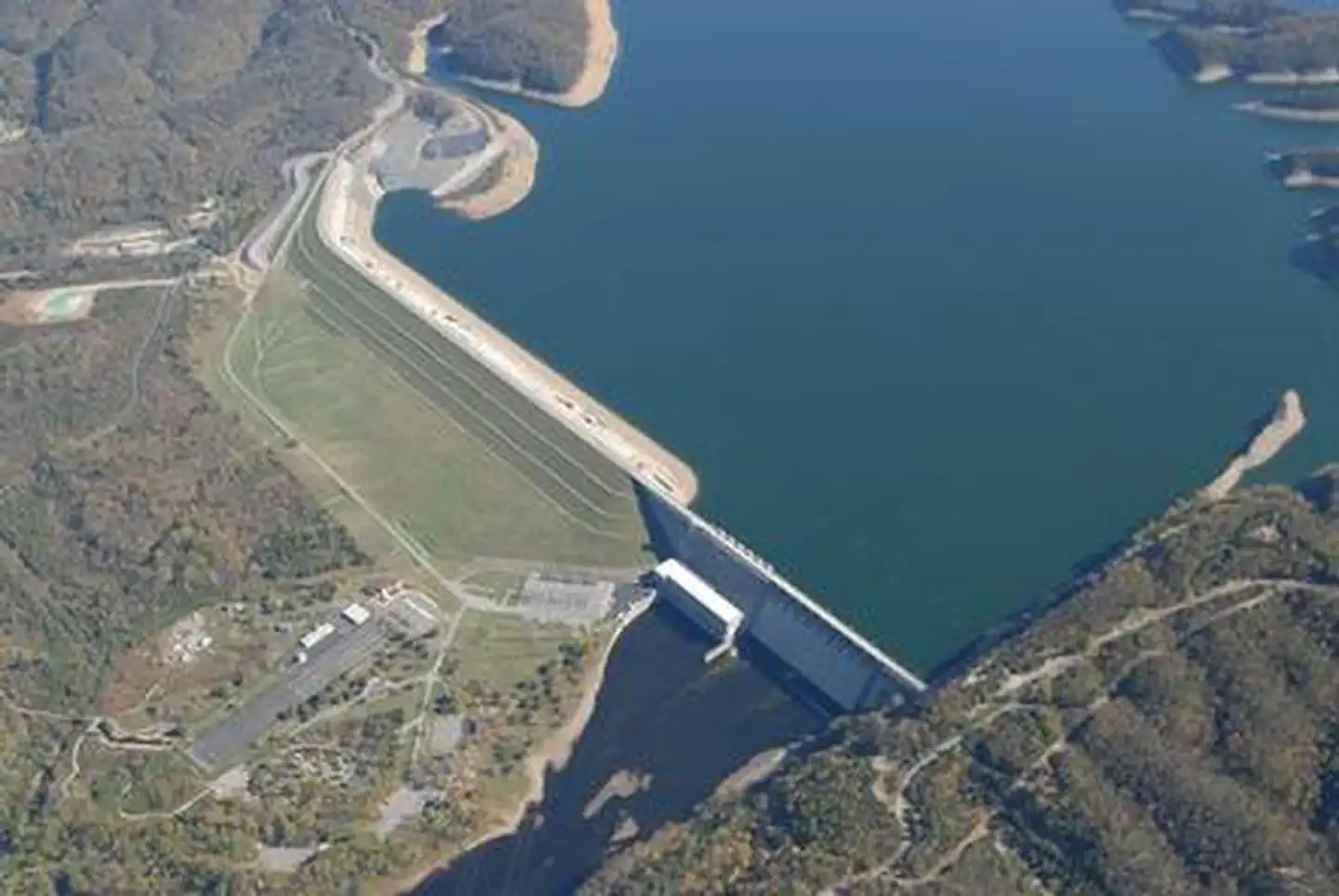 Aerial of Wolf Creek Dam