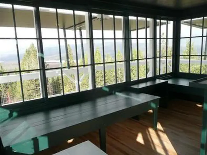 Double Arrow Lookout Tower- Interior looking northeast