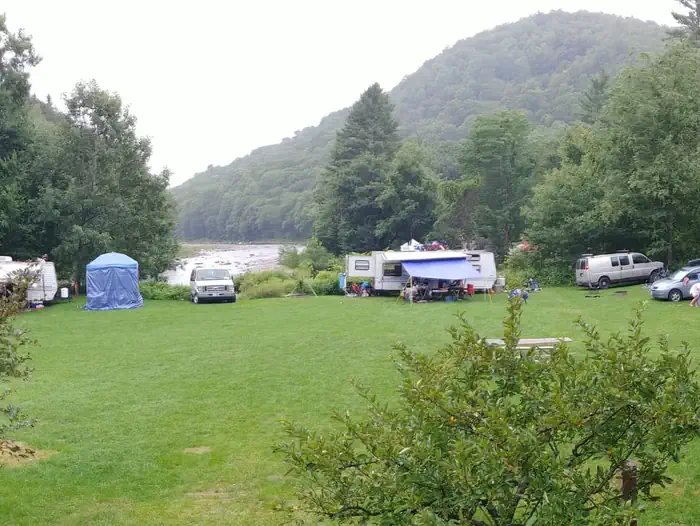 North Side camping area