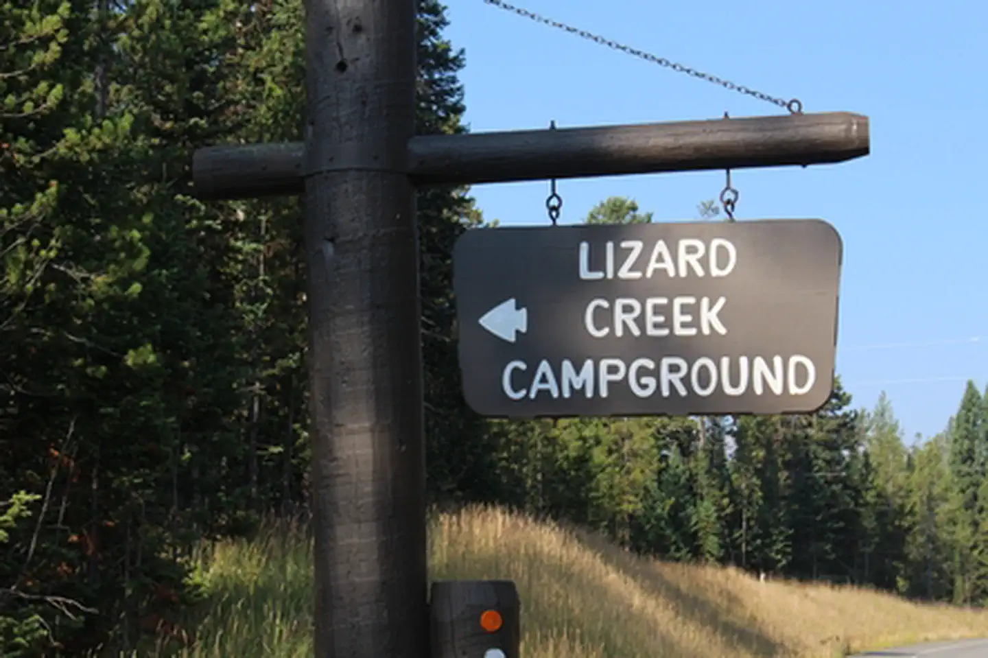Lizard Creek Campground Sign