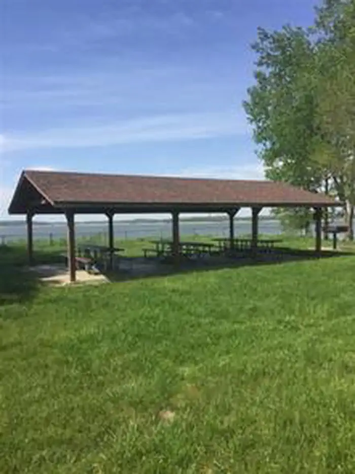 Whitebreast Point Shelter Close Up - Whitebreast Campground (IA)