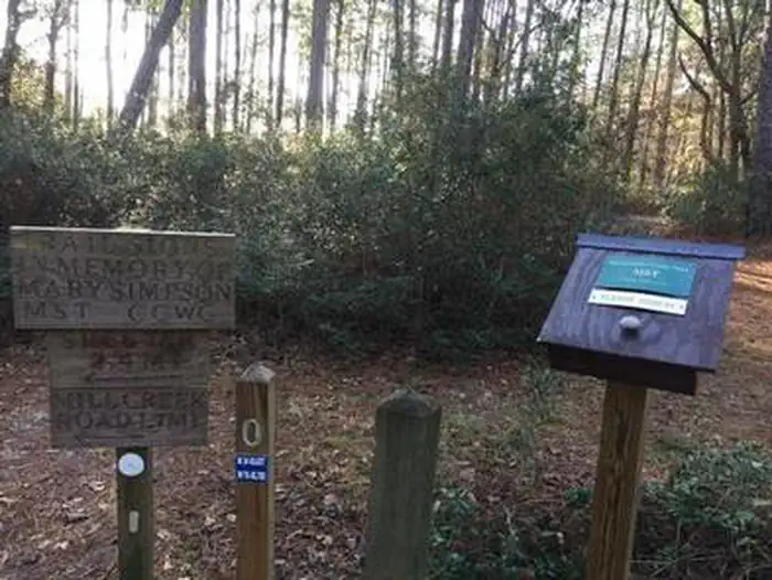 Neusiok Trailhead next to campground
