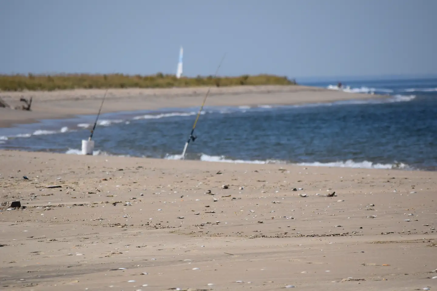 Fishing Poles at North Beach