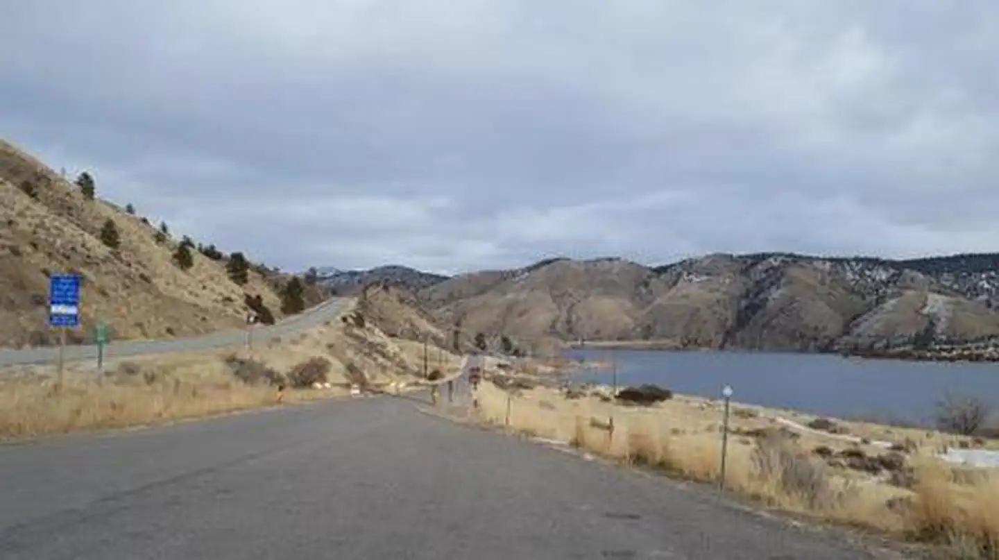 Paved route accessing Clark's Bay Day Use Area