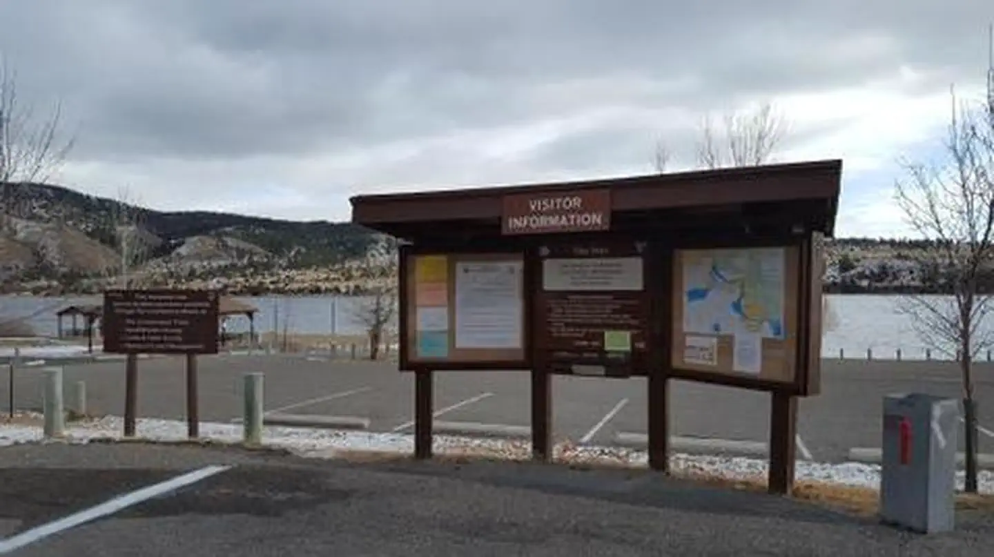 Self serve fee station at Clark's Bay Day Use Site