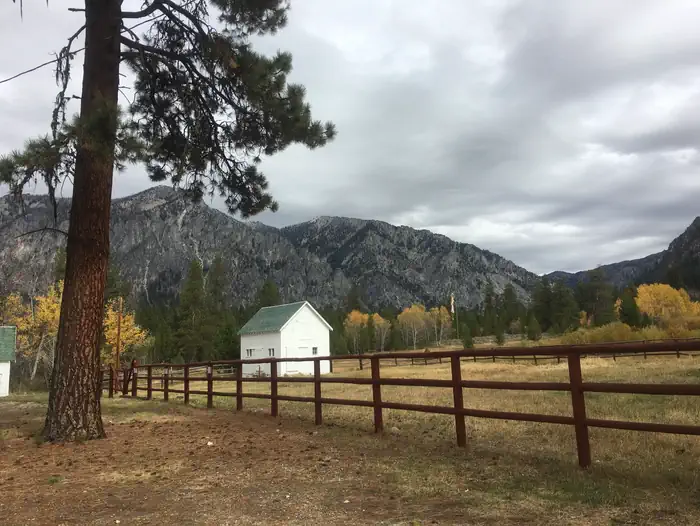 The mountain views of Sawtooth wilderness are breathtaking from the Atlanta cabin porch with wildlife sightings and several hot springs in the area.