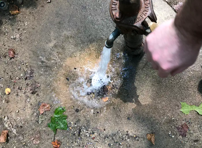 Hand Pump Water when in season